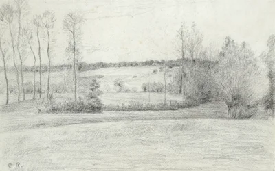 Landskab med træer, 1895-1900